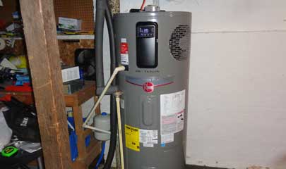 Hot water heater installed in a house in Watertown NY