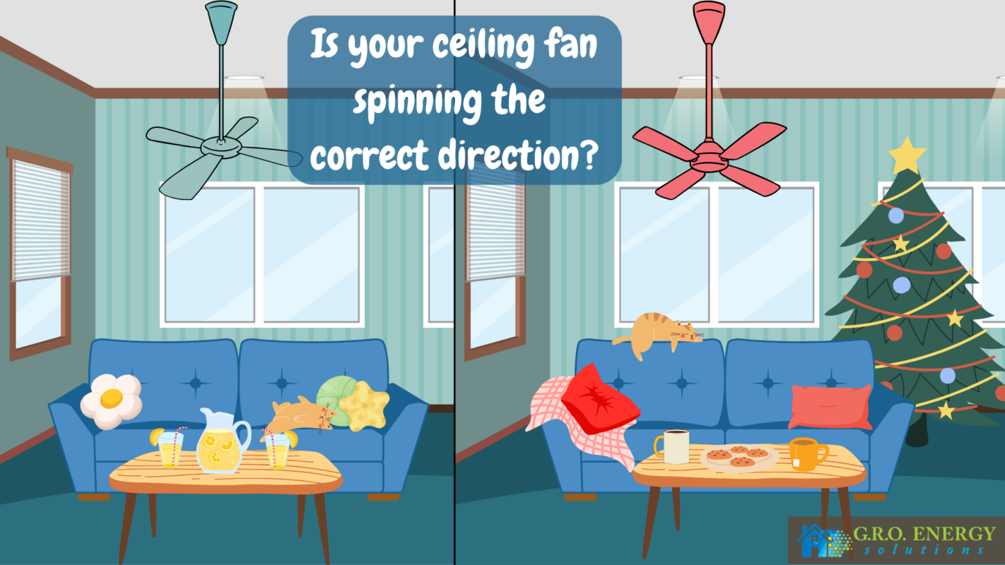 Is Your Ceiling Fan Spinning The Correct Direction For The Season?