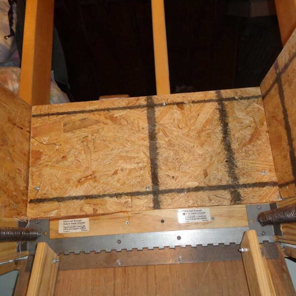 entrance to attic